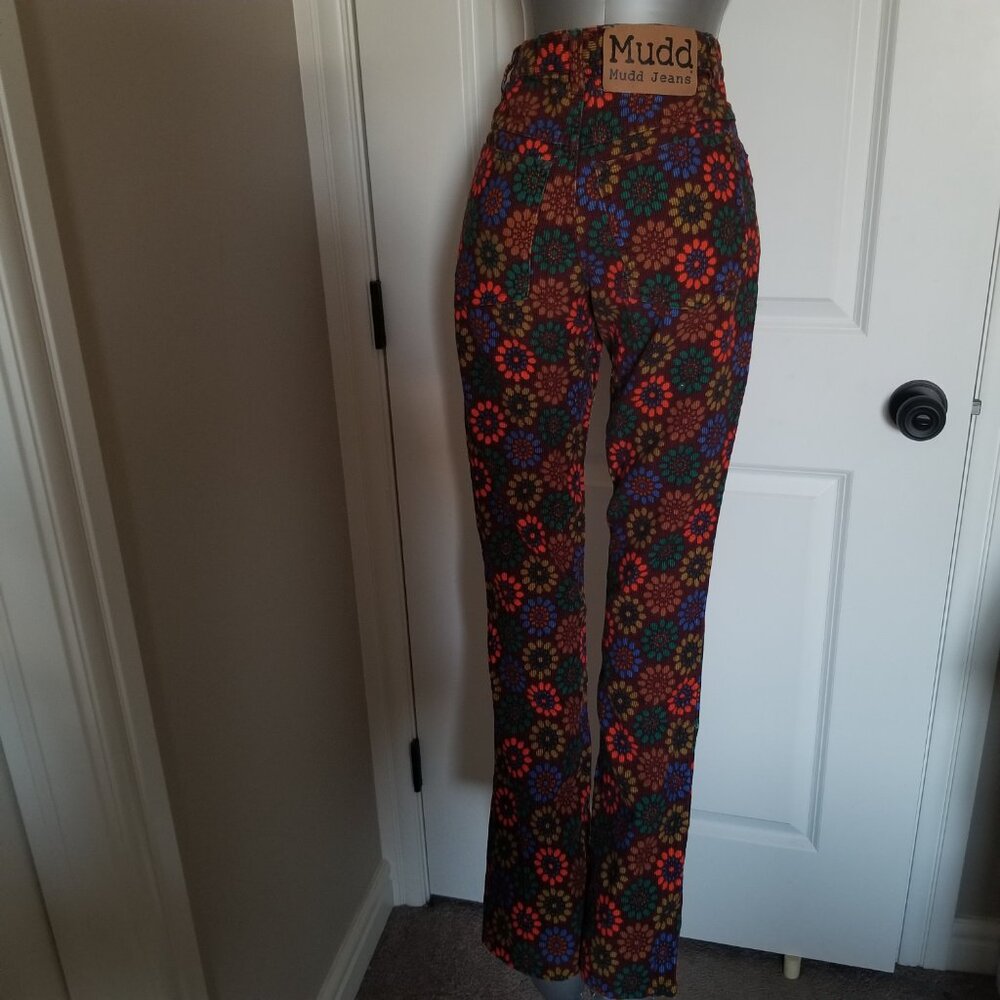 Vintage MUDD Floral Corduroy Pants (original owner) - Rare Find - Picture 2 of 14
